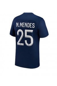 Paris Saint-Germain Nuno Mendes #25 Voetbaltruitje Thuis tenue 2022-23 Korte Mouw